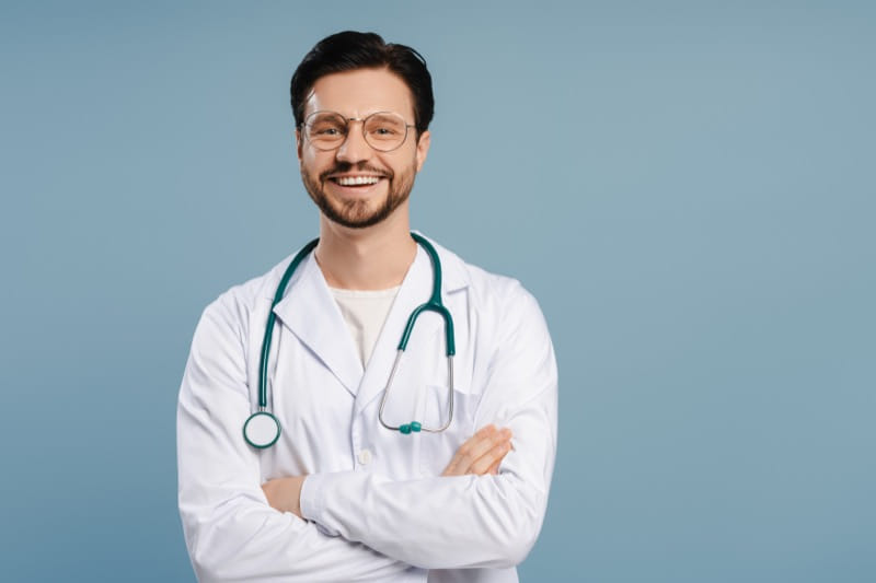 Doctor consulting with patient