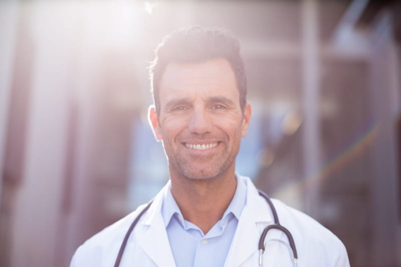 Healthcare professional in modern facility